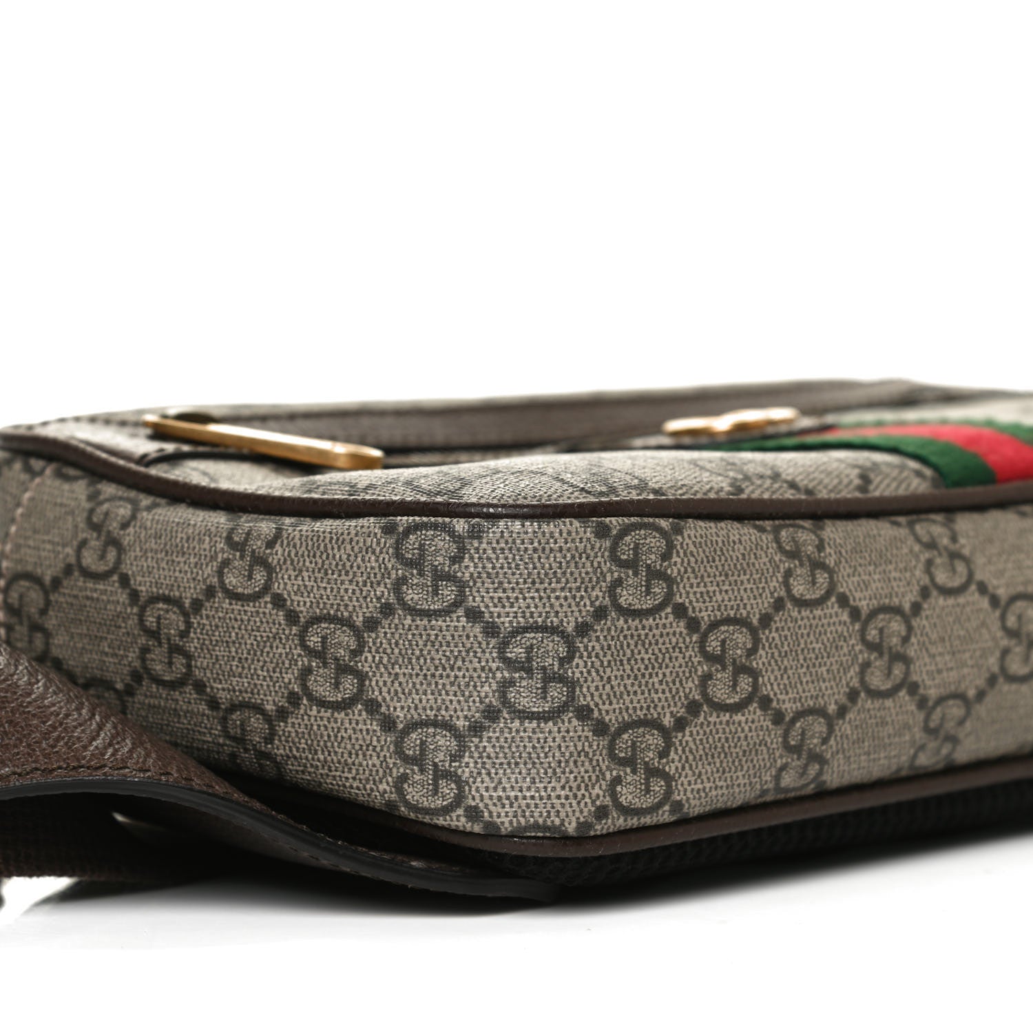 Gucci Soft GG Supreme Monogram Medium Ophidia Belt Bag Dark Brown 10 of 15