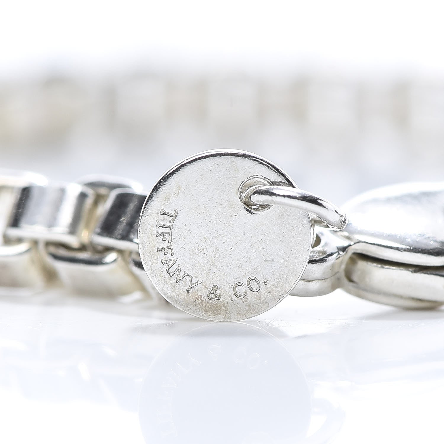 Tiffany Sterling Silver 4mm Venetian Link Bracelet 4 of 7