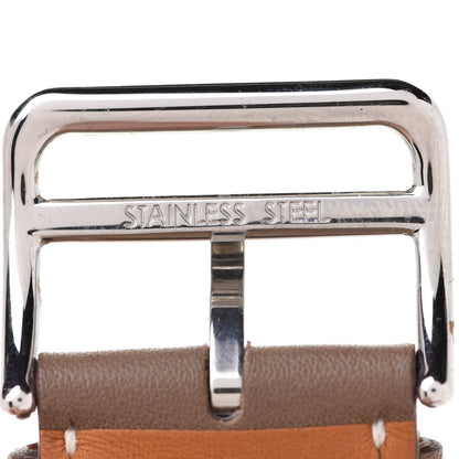 Hermes Swift 42mm Apple Watch Single Tour Band Etoupe 8 of 10
