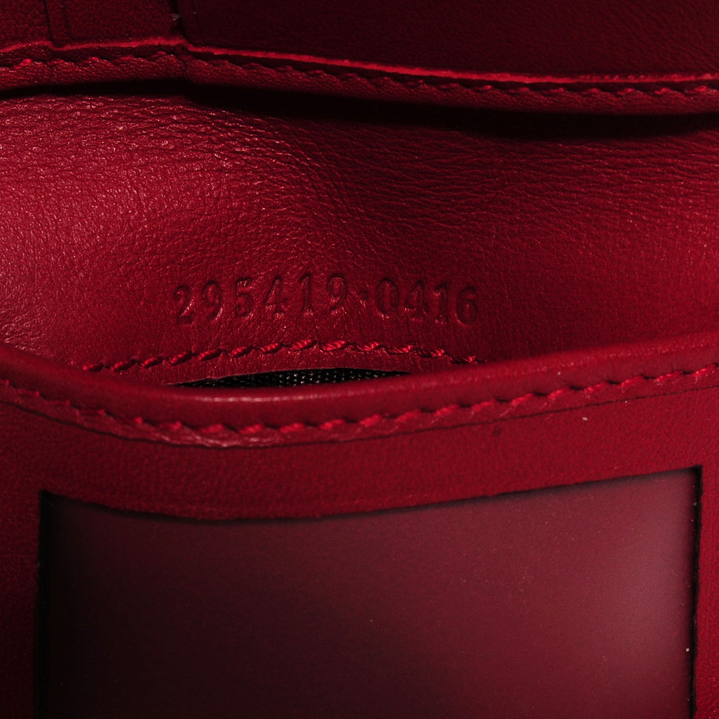 Mens Guccissima Web Bi-Fold Wallet Red