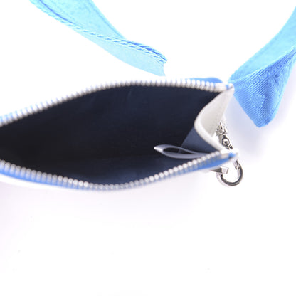 MCM Skyoptic Visetos Spectrum Diamond Mini Card Case Holder Lanyard White 4 of 7