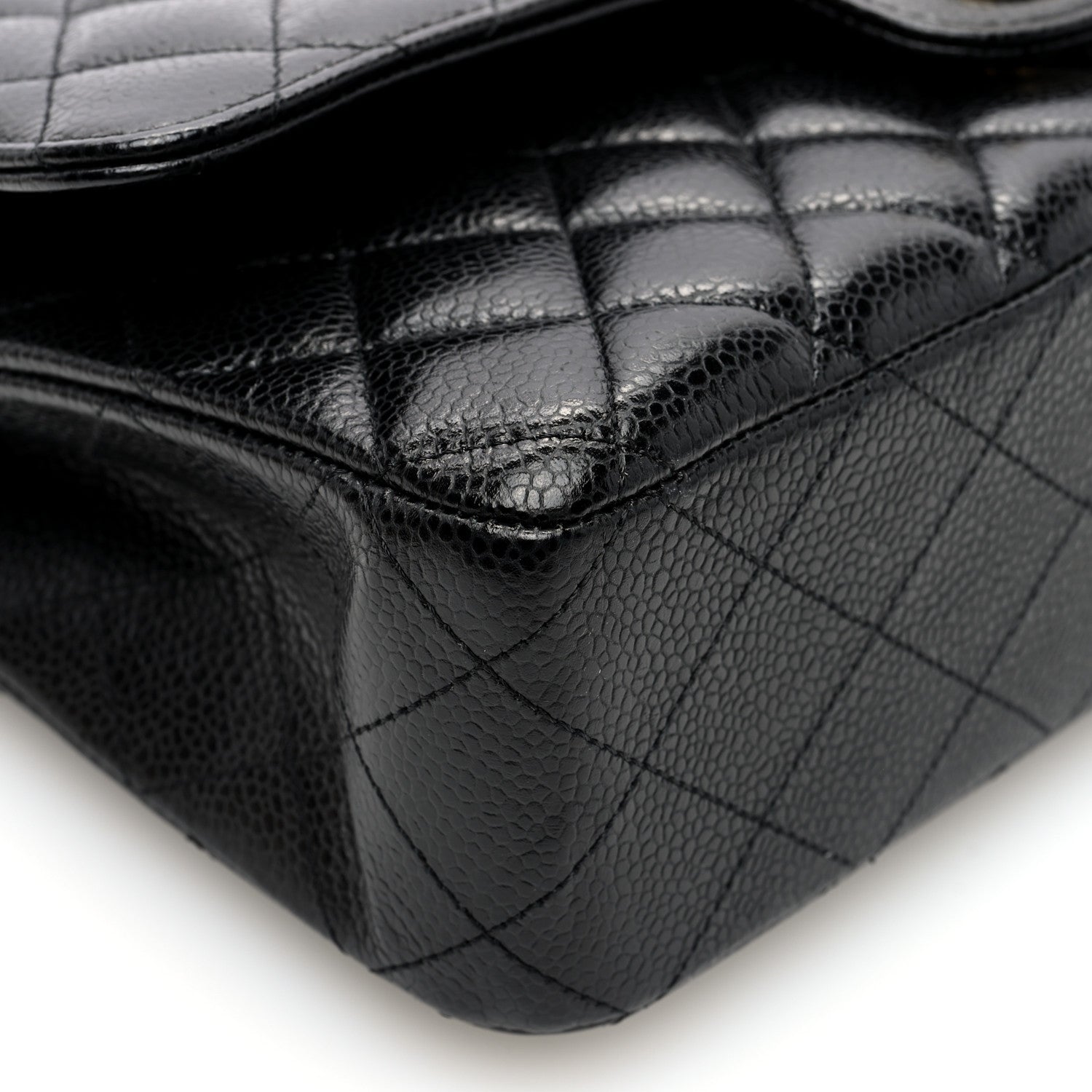 Chanel Caviar Quilted Medium Double Flap Black 9 of 11