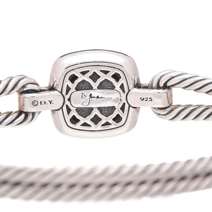 David Yurman Sterling Silver Diamond Black Orchid Albion Cable Bracelet 4 of 7