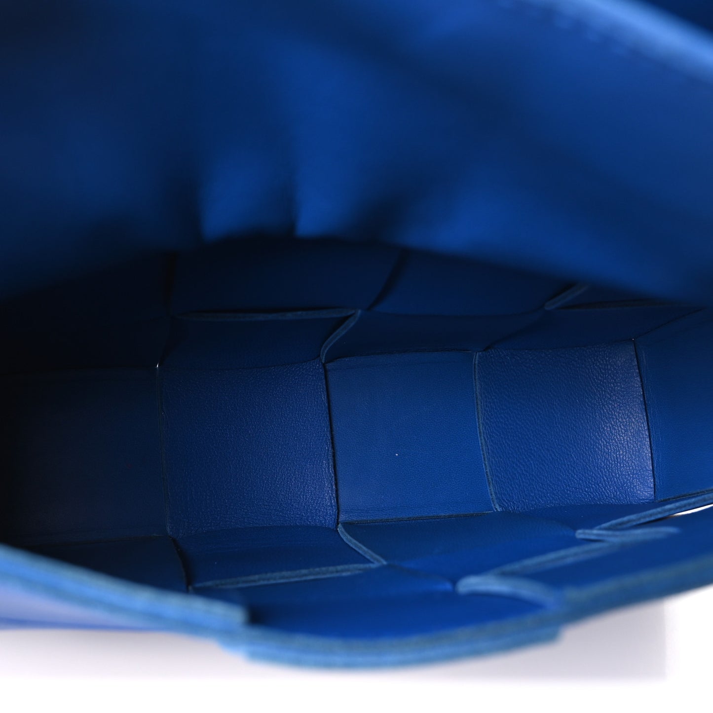 Lambskin Maxi Intrecciato Cassette Crossbody Bag Cobalt