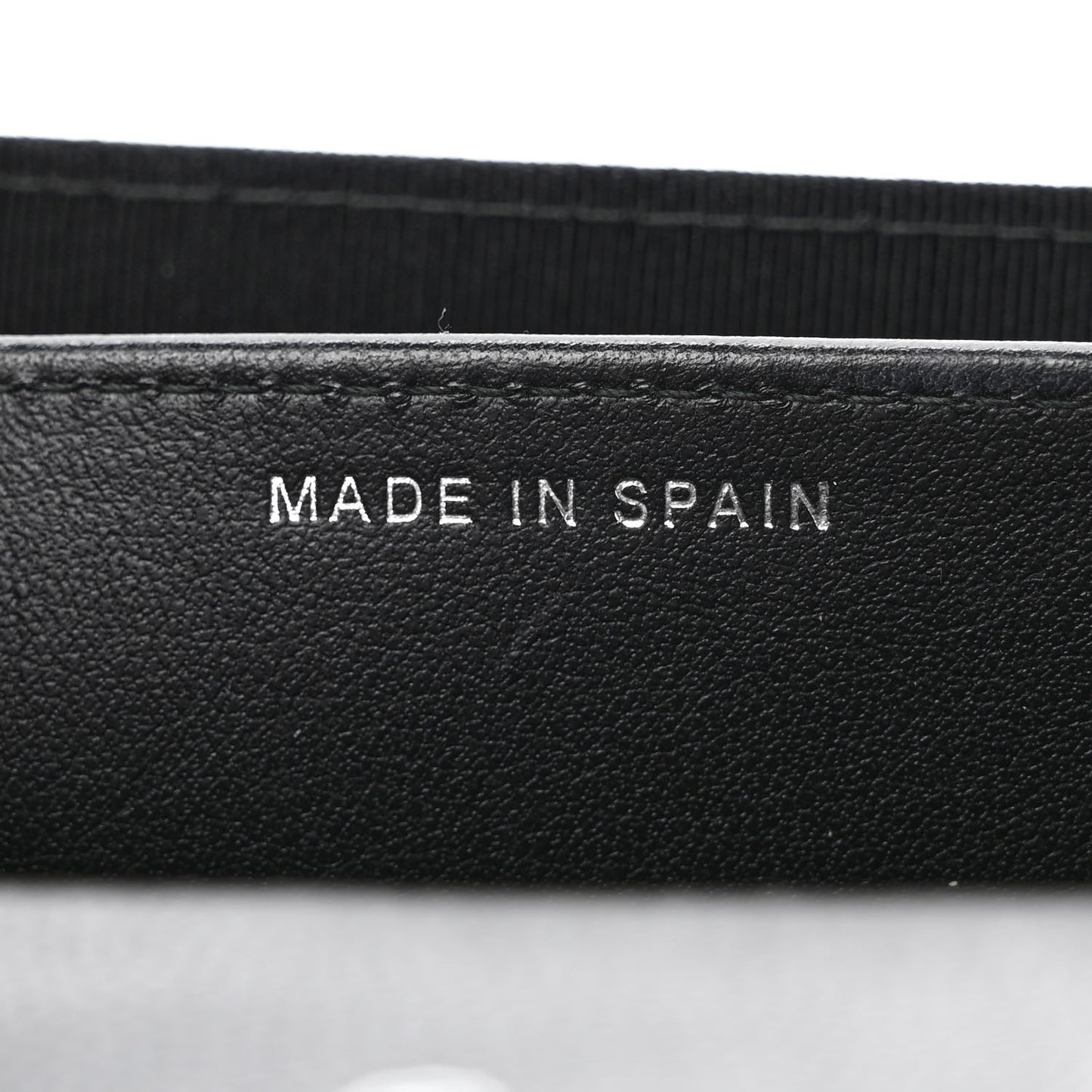 Iridescent Caviar Quilted Flap Card Holder Wallet Black