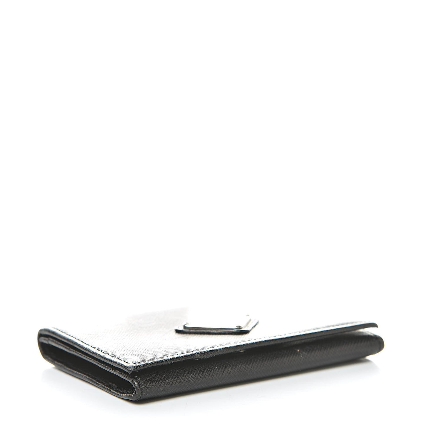 Saffiano Bi-Fold Card Holder Wallet Black