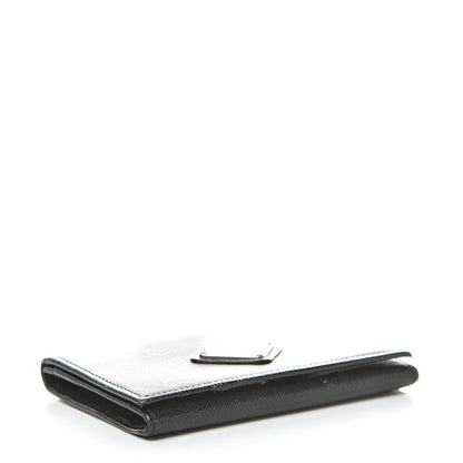 Prada Saffiano Bi-Fold Card Holder Wallet Black 4 of 14