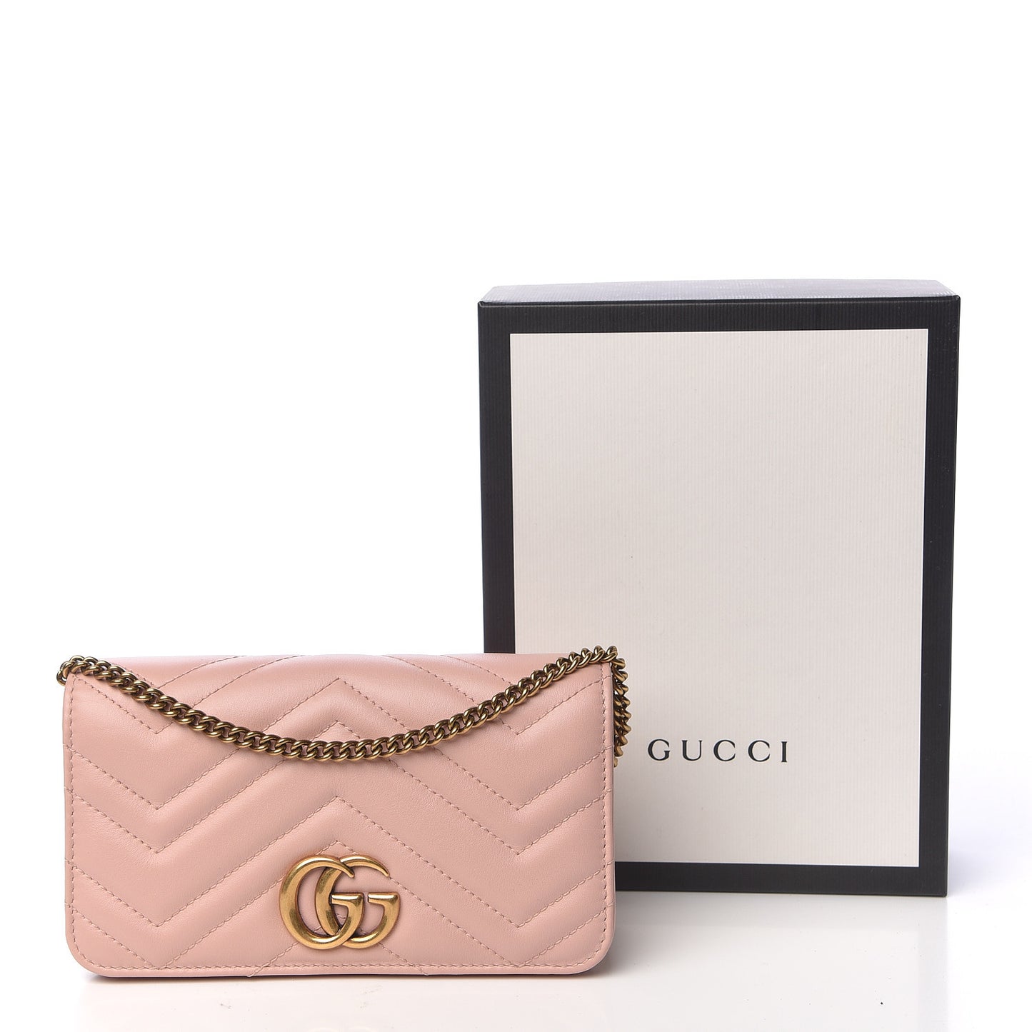 Calfskin Matelasse GG Marmont Mini Bag Perfect Pink