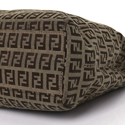 Fendi Zucchino Vitello Tote Mogano Panna Bruciato 9 of 9