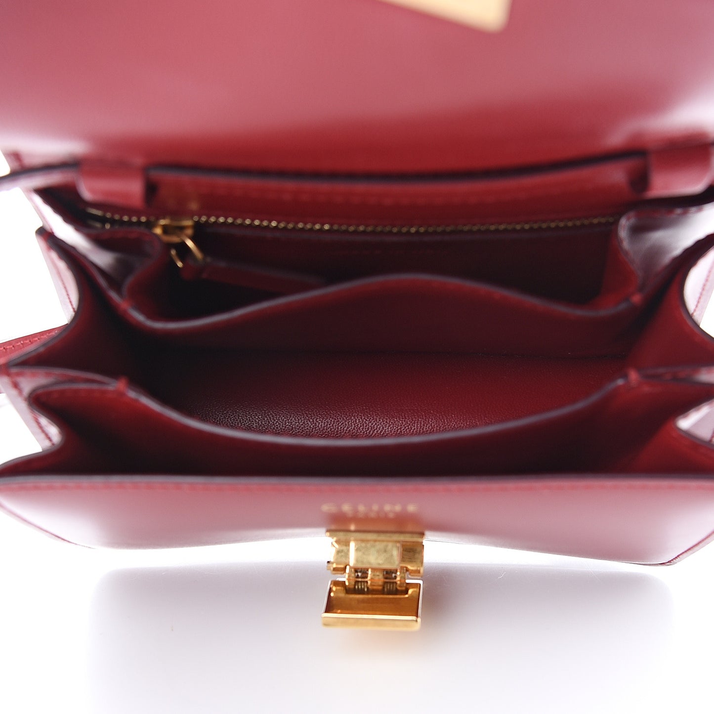 Smooth Calfskin Small Classic Box Flap Bag Red