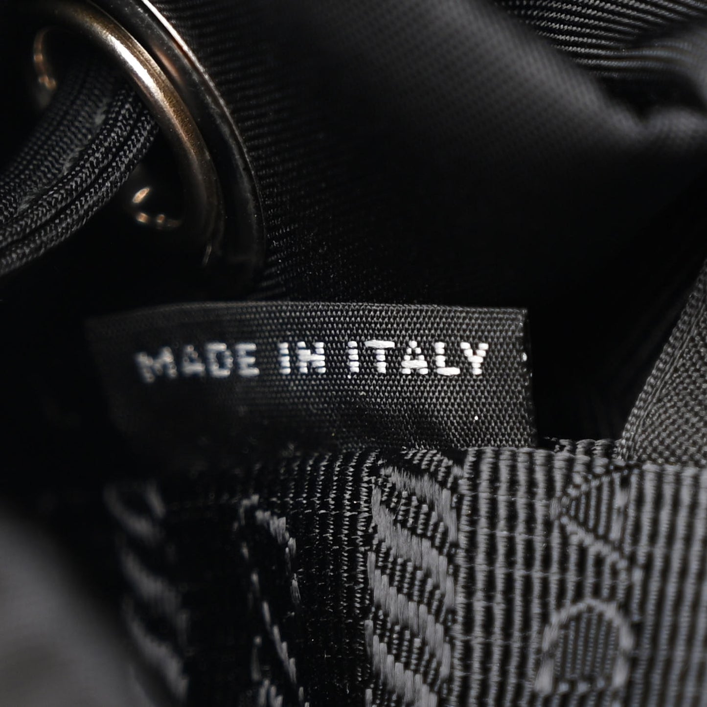 Re-Nylon Saffiano Medium Backpack Black