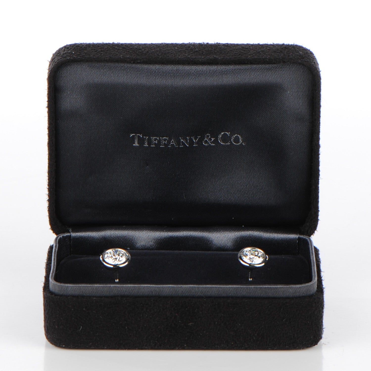 Tiffany Platinum Diamond 2.0ctw Elsa Peretti Diamonds By The Yard Earrings 3 of 11