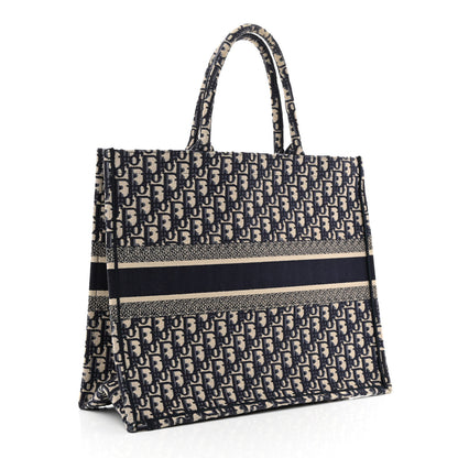 Christian Dior Oblique Large Book Tote Blue Multicolor 3 of 10