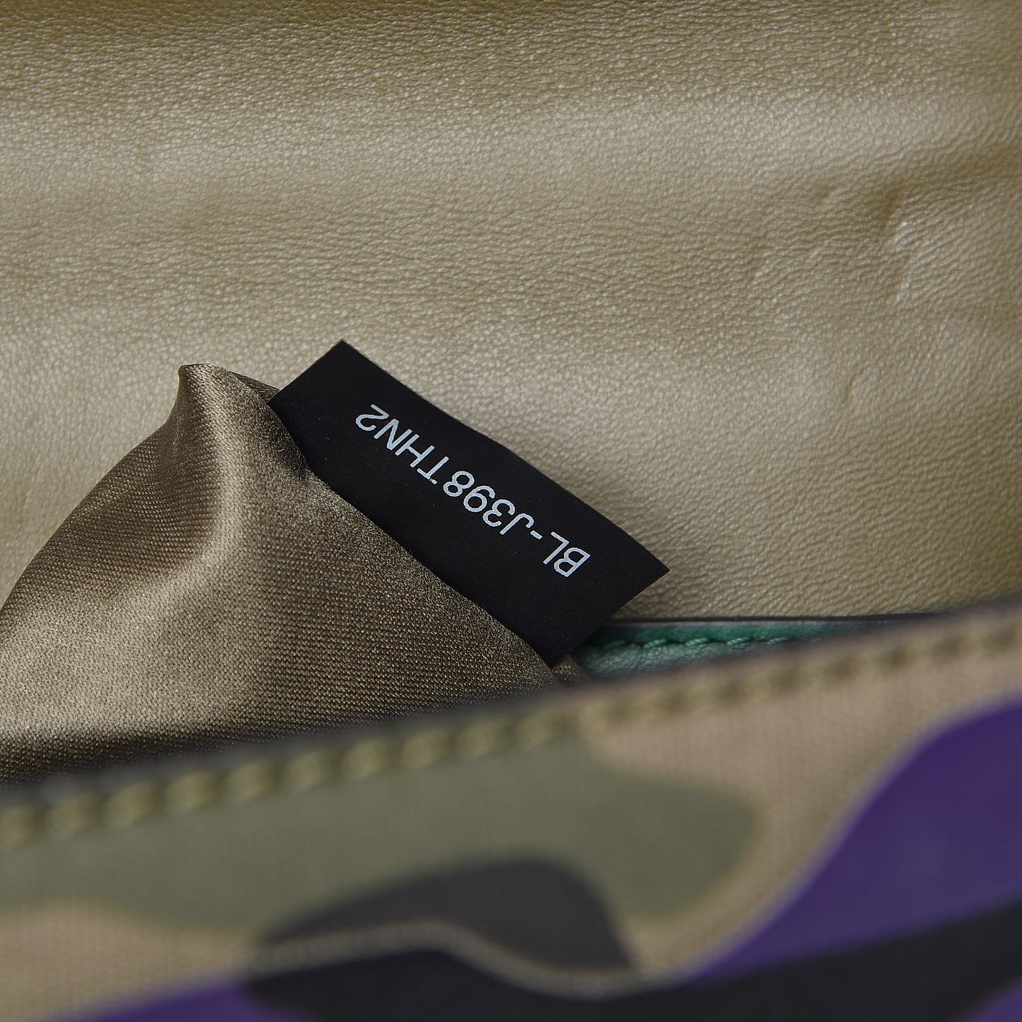 Nappa Canvas Camouflage Medium Glam Lock Rockstud Flap Multicolor