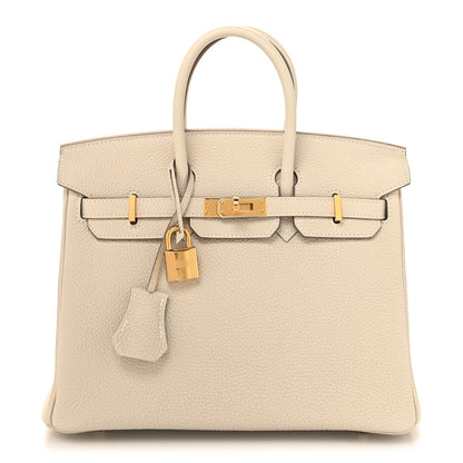 Hermes Togo Birkin 25 Craie 1 of 13