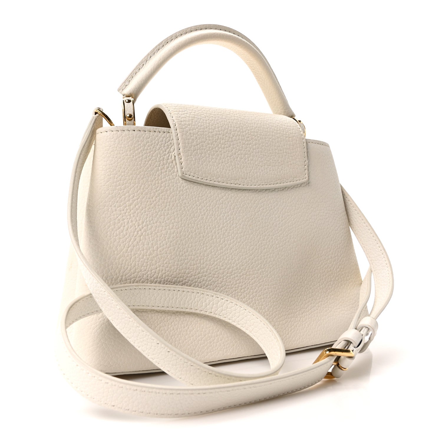 Louis Vuitton Taurillon Capucines BB Blanc Casse 3 of 9