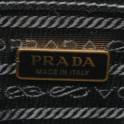 Prada Saffiano Lux Micro Galleria Shoulder Bag Black 6 of 9