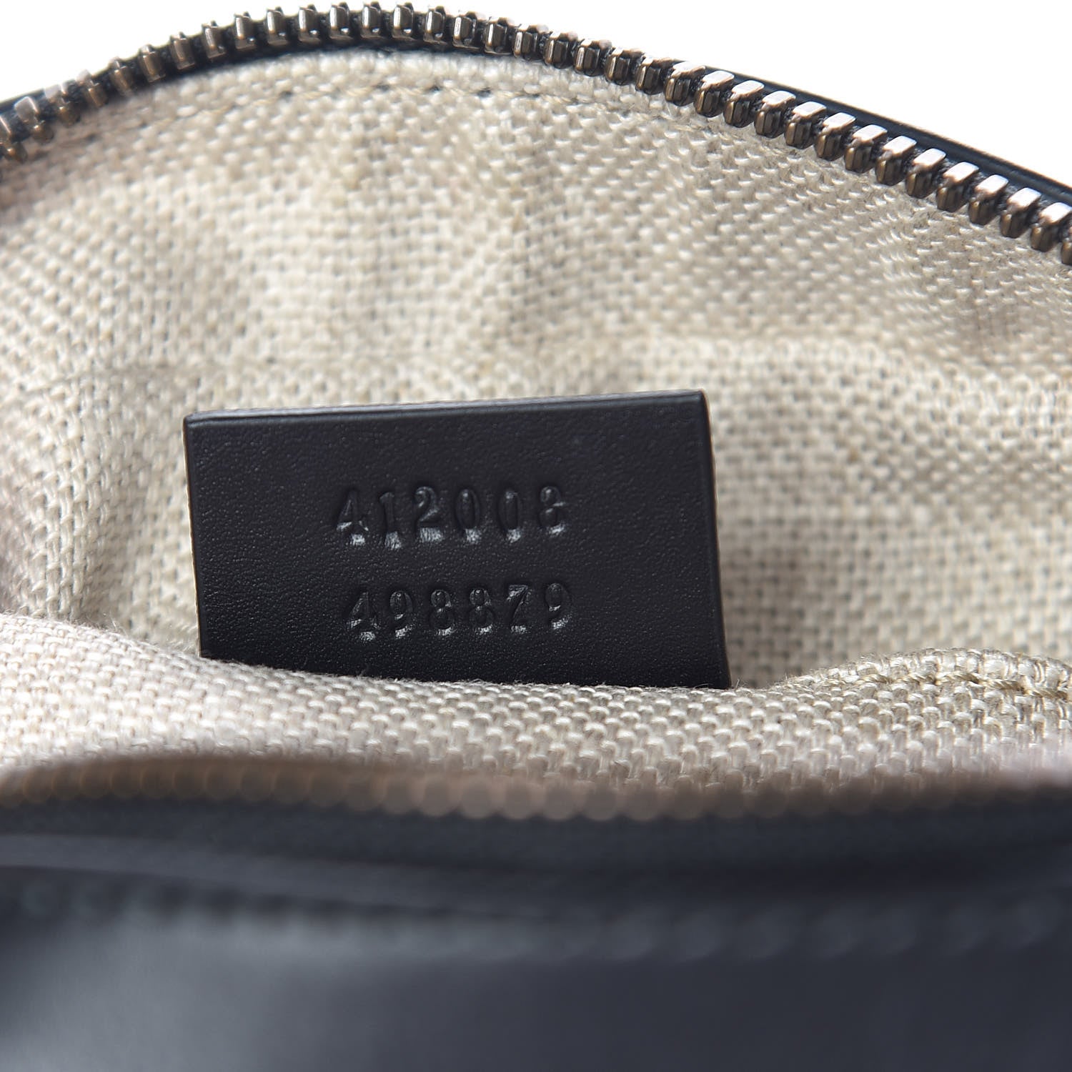 Gucci Calfskin Web Small Webby Bee Shoulder Bag Black 9 of 11