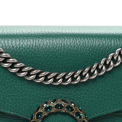 Gucci Pebbled Calfskin Small Dionysus Shoulder Bag Emerald 8 of 10