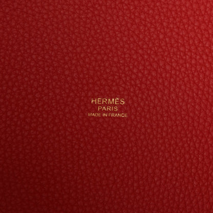 Hermes Taurillon Clemence Picotin Lock 22 MM Rouge De Coeur 6 of 10