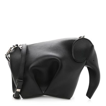 Loewe Calfskin Mini Elephant Crossbody Bag Black 1 of 10