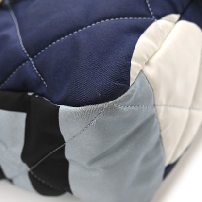 Chanel Silk Maxi Scarf Chanel 19 Flap Black Blue White 15 of 15