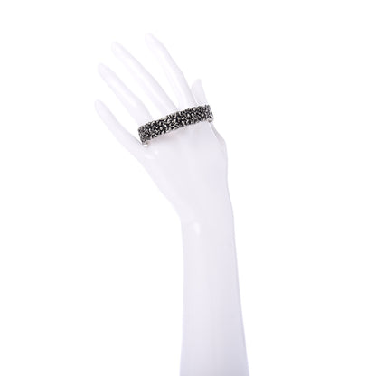 Gucci Metal Lion Mane Cuff Bracelet Aged Silver 2 of 4