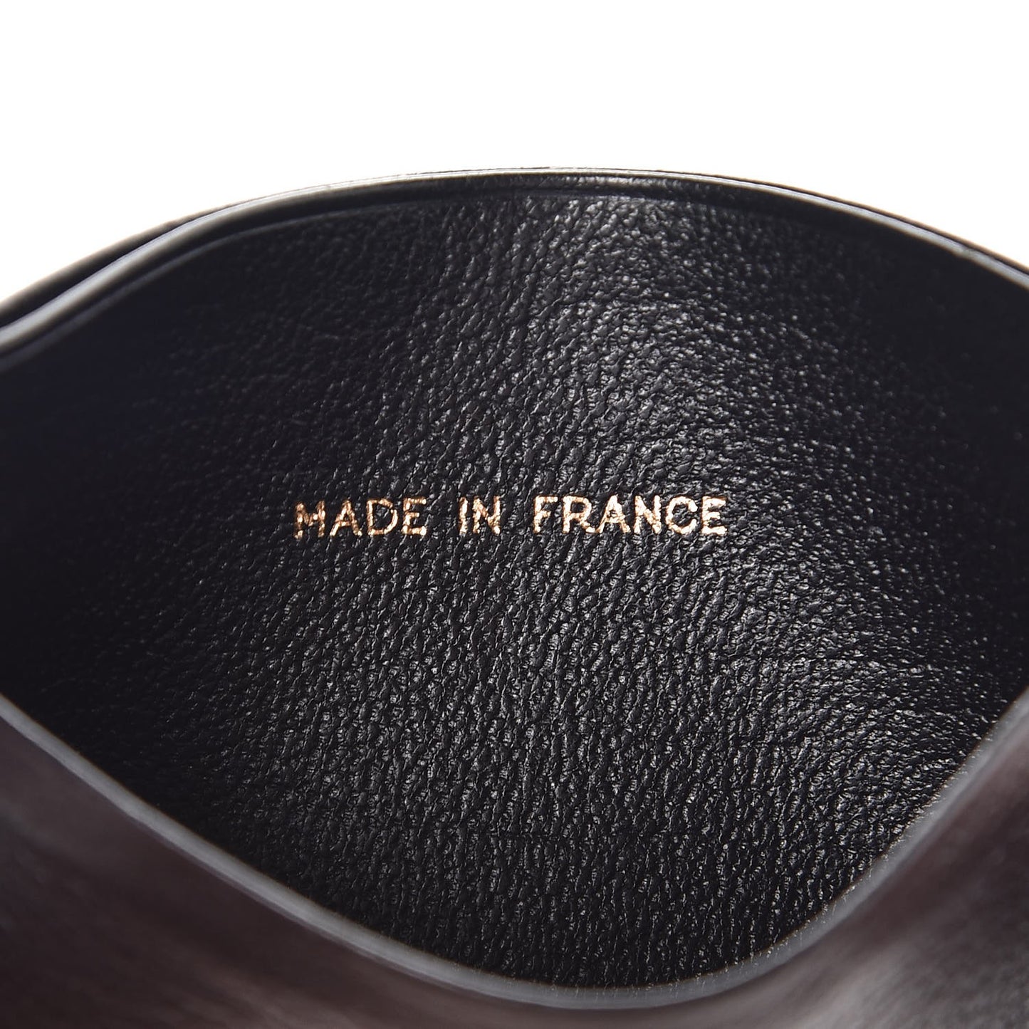 Goatskin CC Card Holder Black