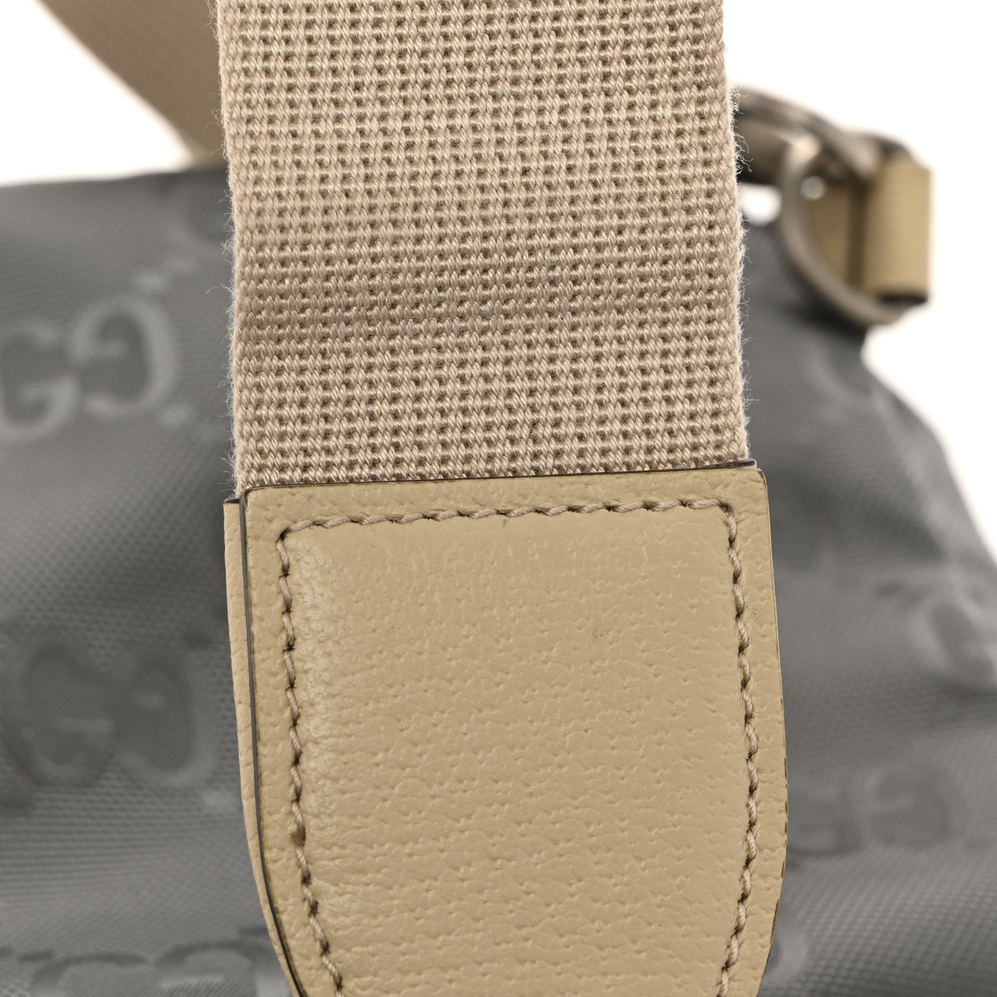 Econyl Nylon Monogram Off The Grid Sling Backpack Graphite Grey New Plaster