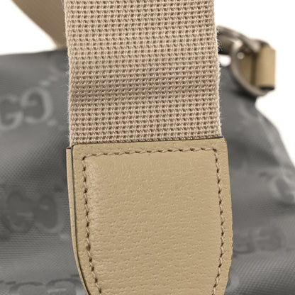 Gucci Econyl Nylon Monogram Off The Grid Sling Backpack Graphite Grey New Plaster 11 of 12