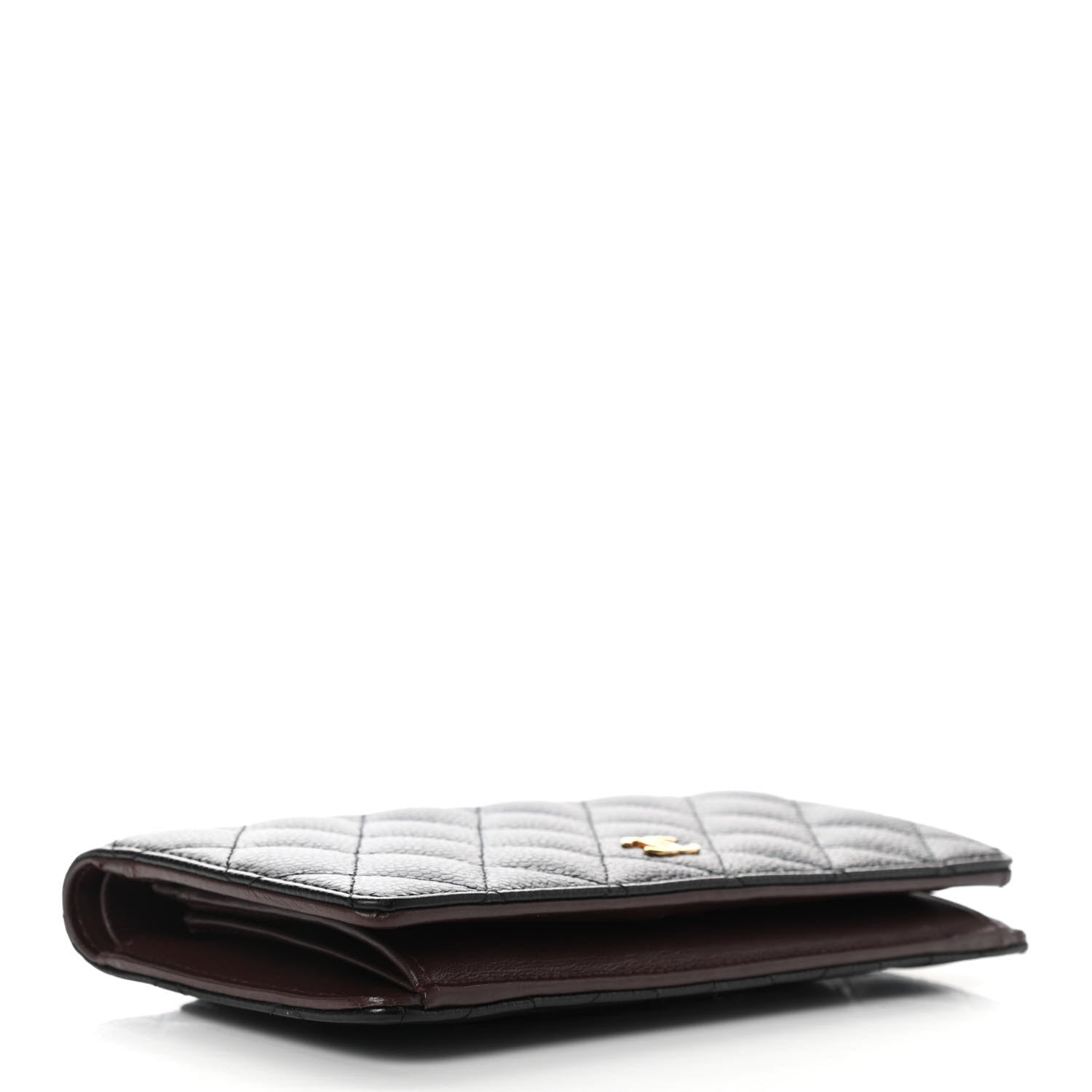 Chanel Caviar Quilted Yen Wallet Black 4 of 8