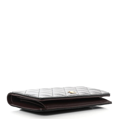 Chanel Caviar Quilted Yen Wallet Black 4 of 8