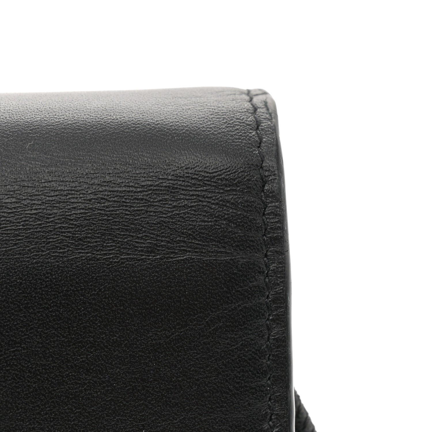 Saint Laurent Smooth Calfskin Small Classic Monogram Portefeuille On Chain Black 13 of 13