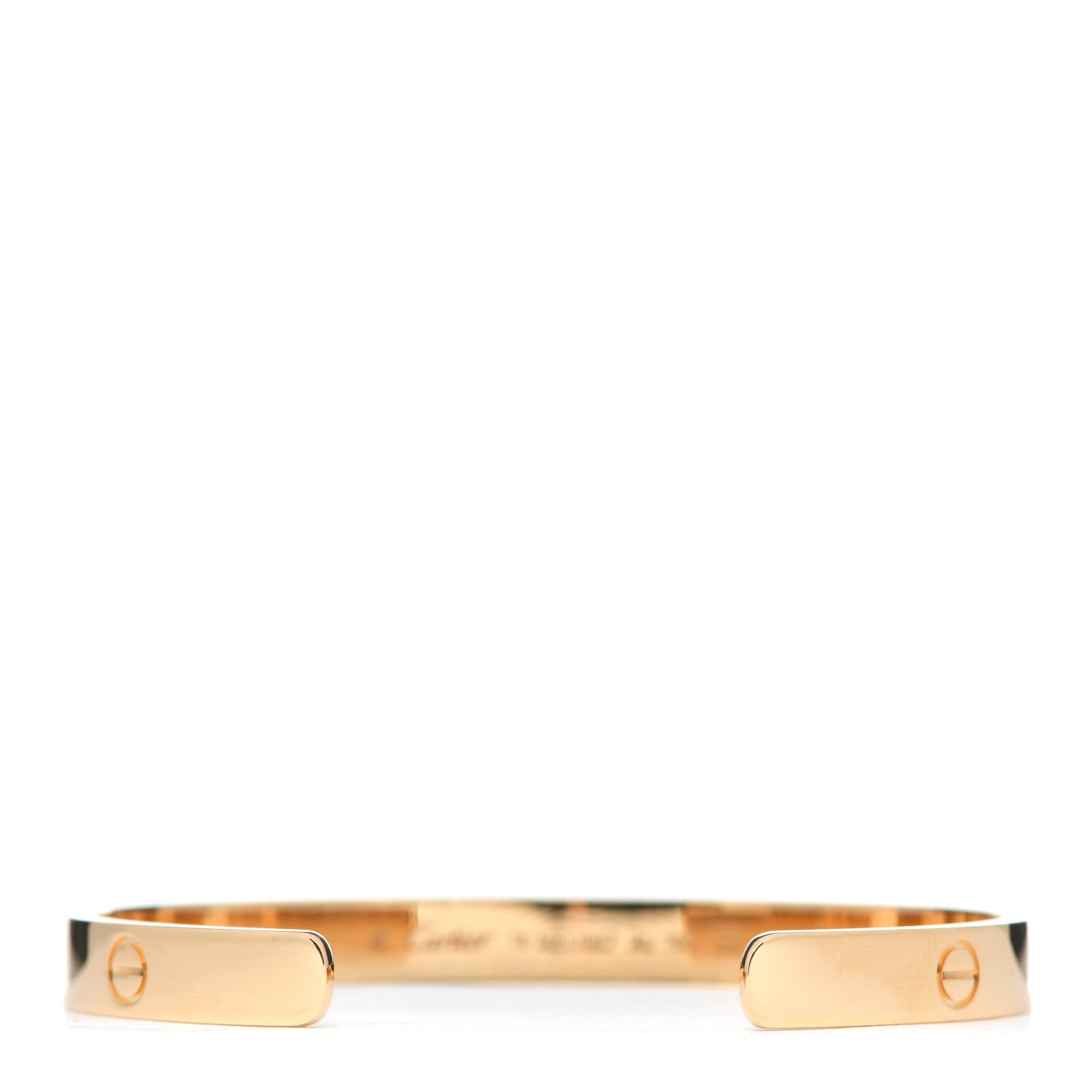 Cartier 18K Yellow Gold LOVE Cuff Bracelet 18 3 of 6