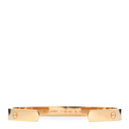 Cartier 18K Yellow Gold LOVE Cuff Bracelet 18 3 of 6