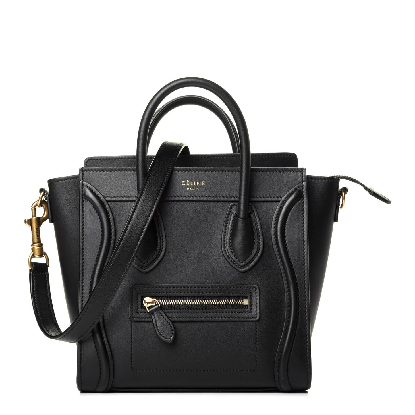 Smooth Calfskin Nano Luggage Black
