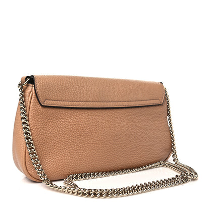 Gucci Pebbled Calfskin Medium Soho Flap Crossbody Camelia 3 of 10