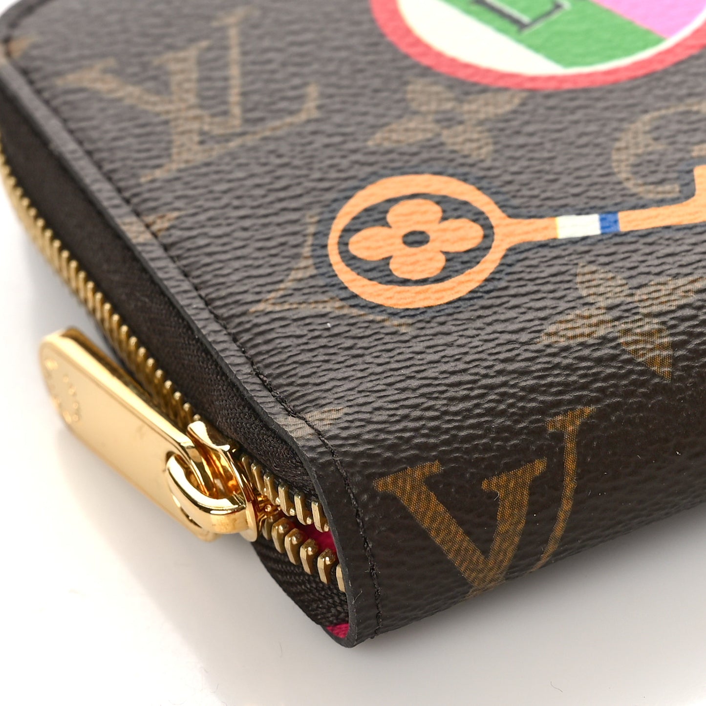 Monogram Travel Stickers Zippy Wallet