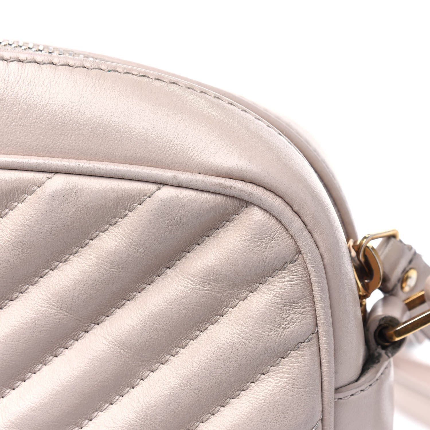 Saint Laurent Calfskin Matelasse Monogram Lou Camera Bag Washed Light Pink 20 of 31