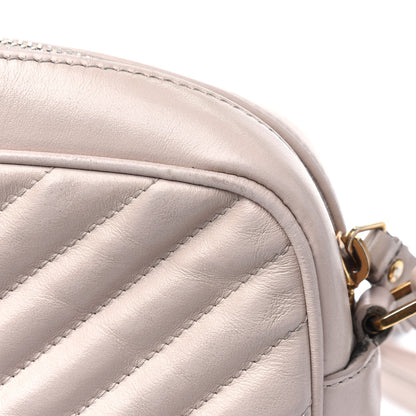 Saint Laurent Calfskin Matelasse Monogram Lou Camera Bag Washed Light Pink 20 of 31