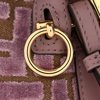 Fendi Vitello Grace Velluto FF Mini Mon Tresor Bucket Bag Dusty Mauve 11 of 11