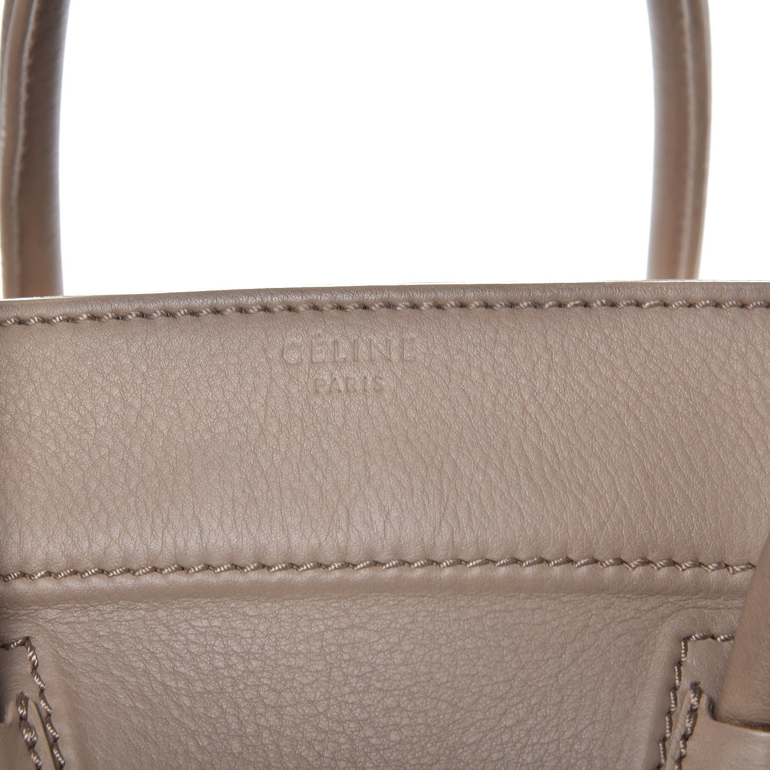 Celine Supple Calfskin Medium Phantom Luggage Beige 10 of 17
