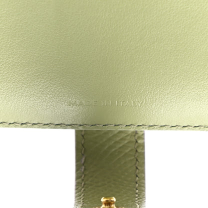 Celine Grained Calfskin Medium Multifunction Strap Wallet Sage Lilas 7 of 10