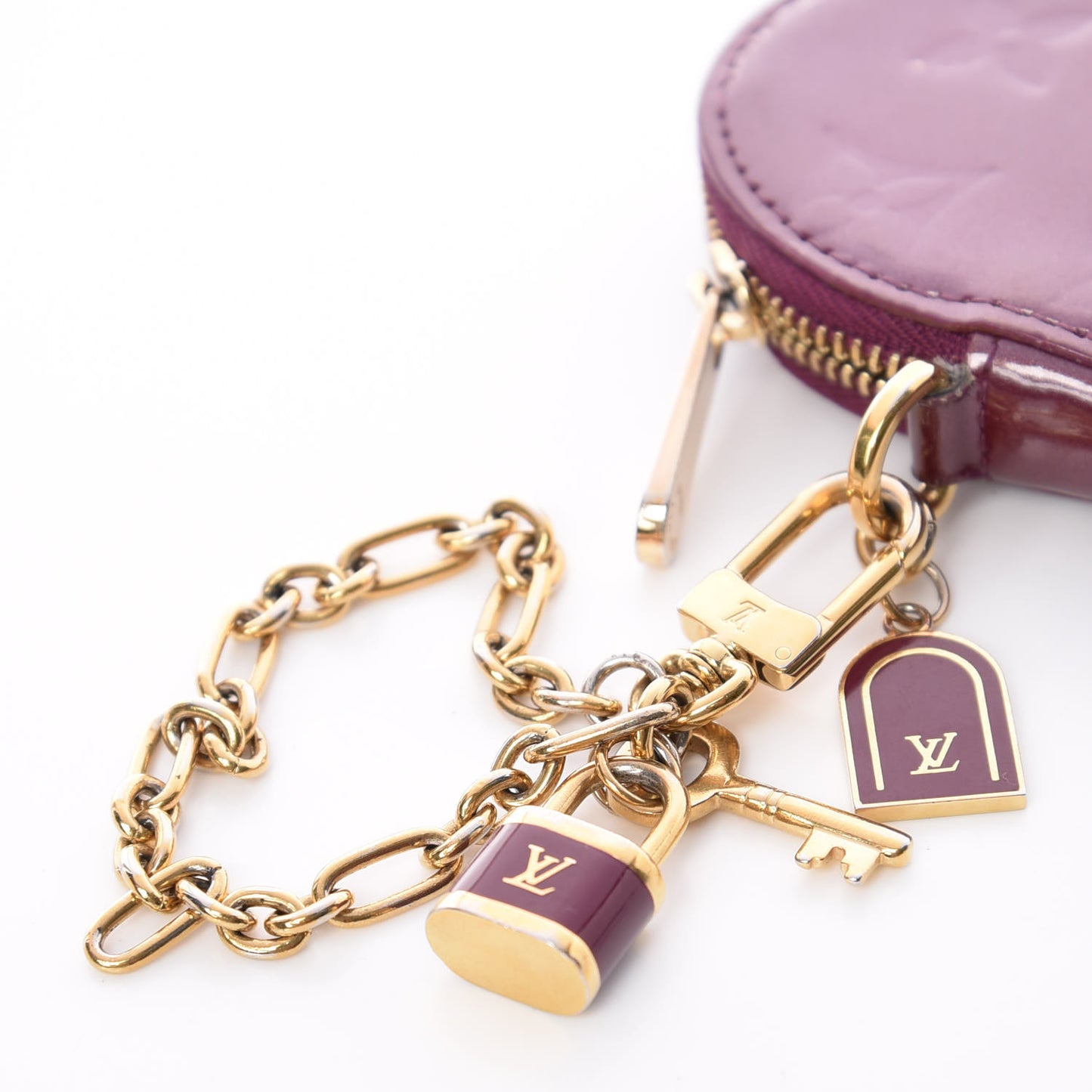 Vernis Heart Coin Purse Violet