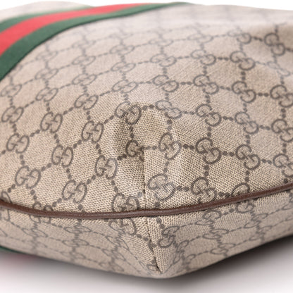 Gucci GG Supreme Monogram Web Ophidia Half Moon Hobo Brown 6 of 10