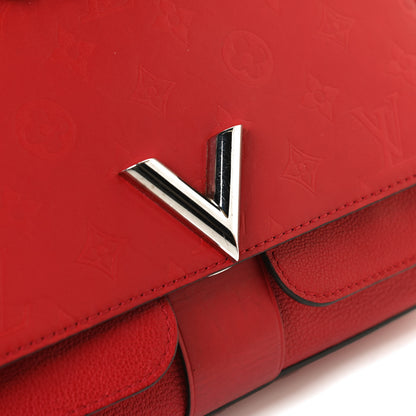 Louis Vuitton Monogram Cuir Plume Ecume Very Chain Bag Rubis Red 14 of 16