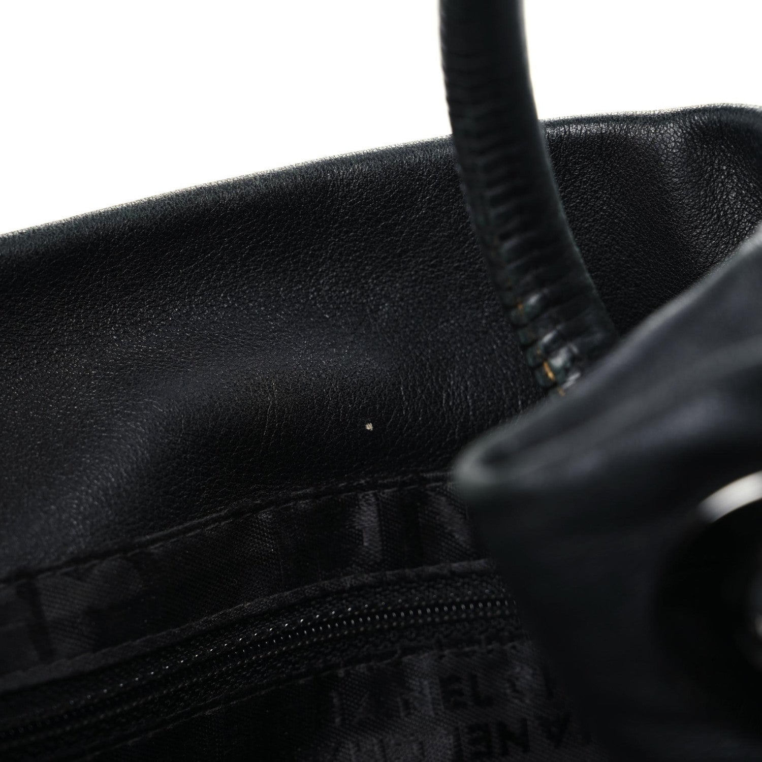Chanel Lambskin Patent Calfskin Camellia Tote Black 9 of 17