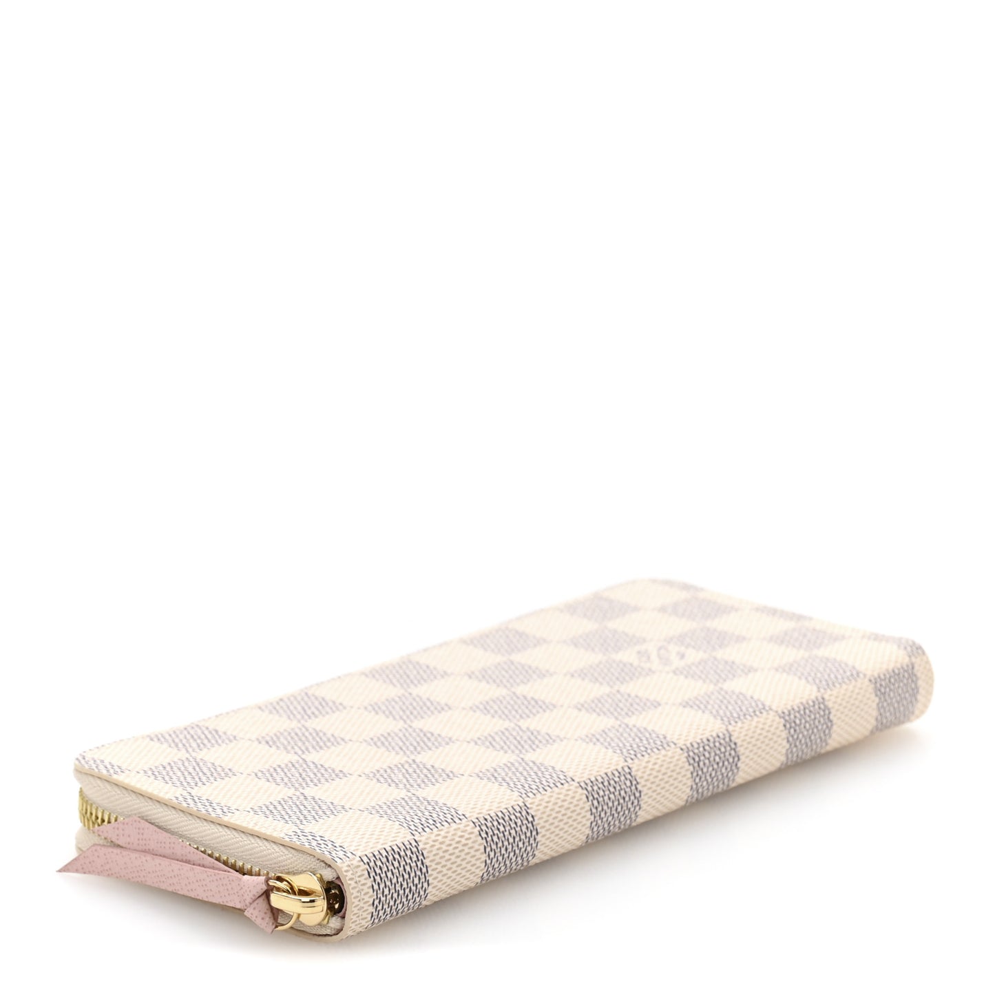 Damier Azur Clemence Wallet Rose Ballerine