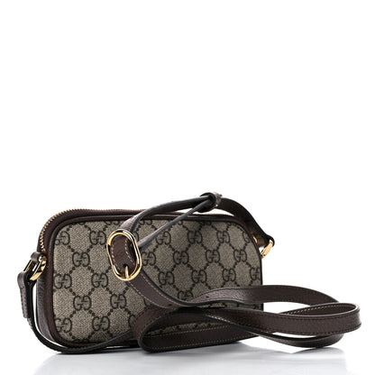 Gucci GG Supreme Monogram Web Mini Ophidia GG Bag Brown 3 of 11