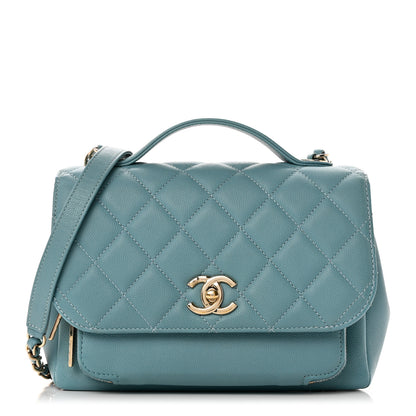 Chanel Caviar Quilted Medium Business Affinity Flap Light Blue 1 of 11